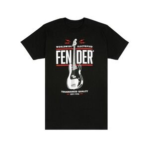 Fender P‎ Bass Guitar T-Shirt Men's Sz large Black NWT